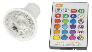 T-LED RGBW LED bodová žárovka 5W GU10 230V Barva světla: RGB + teplá bílá 021160