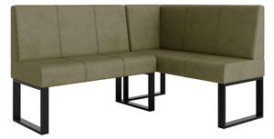 Rohová lavice Bernio 130x170 (olivová) (P). Akce -20%
