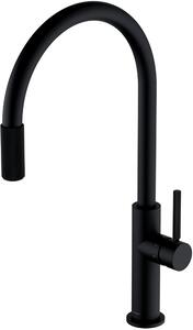 Omnires Switch kuchyňská baterie s filtrem stojící černá SW9057-FD1BL