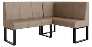 Rohová lavice Bernio 130x170 (tmavě béžová) (P)