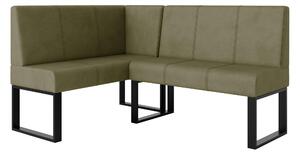 Rohová lavice Bernio 130x170 (olivová) (L). Akce -20%