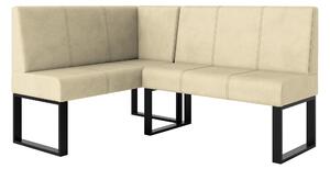 Rohová lavice Bernio 130x170 (krémová) (L). Akce -20%