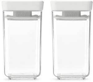 Brabantia Tasty+ sada úložných nádob xx cm průhledná-šedá 230585