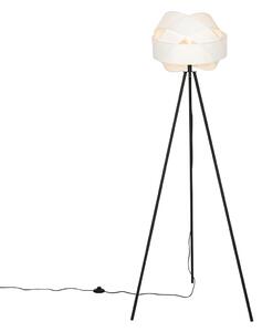 Moderní stojací lampa bílá - Látka