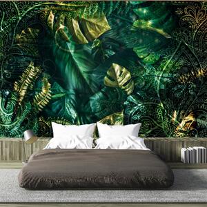 Samolepící fototapeta - Smaragdová džungle 98x70