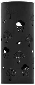 Stojan na deštníky Umbrellas ocelový černý