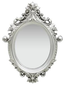 Nástěnné zrcadlo zámecký styl 56 x 76 cm stříbrné
