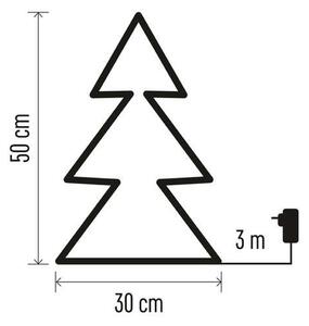 EMOS LED vánoční stromek kovový 50 cm DCZW05