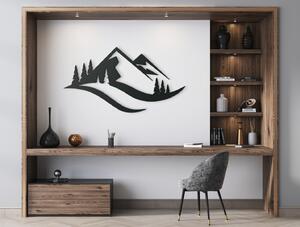 Drevko Minimalistický obraz Hory a les