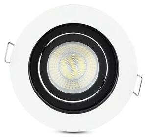 LED Solution Podhledový rámeček bílý kulatý s černým vnitřkem Ø90mm 3595