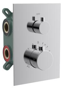Sapho Sapho, KIMURA podomítková sprchová termostatická baterie, box, 2 výstupy, chrom, KU682