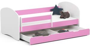 Dětská postel Pranshi II (růžová) (s matrací). 1070786