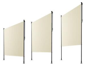 Svislá markýza na balkon 200x228-316 cm, UV ochrana, béžová
