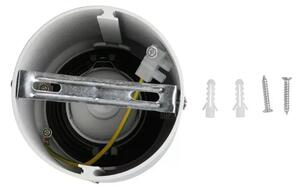 LED Solution Bílé nástěnné svítidlo kulaté GU10 s černým vnitřkem 3627