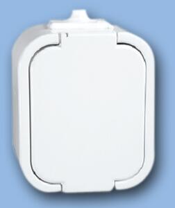 Timex Zásuvka jednoduchá IP-44 na povrch bílá GNT-16B