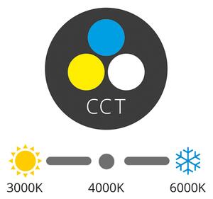 LED stropní svítidlo Ecolite LED-CSL-CCT/12W/CR černá