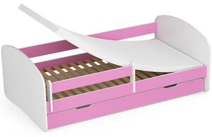 Dětská postel Pranshi III (růžová) (s matrací). 1070794