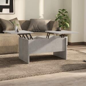 Konferenční stolek betonově šedý 80x50x42,5 cm kompozitní dřevo