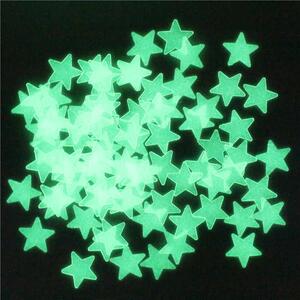 Živá Zeď Svítící fosforové modré hvězdičky 80 ks