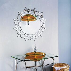 Živá Zeď Samolepicí zrcadlo kulaté - 2 barvy Barva: Stříbrná