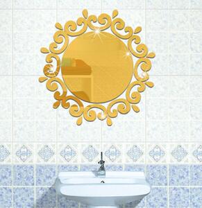 Živá Zeď Samolepicí zrcadlo kulaté - 2 barvy Barva: Stříbrná
