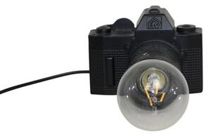 Avantgardní světlo ve tvaru fotoaparátu s bočním závitem černé