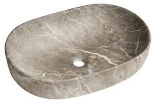 Sapho Sapho, CALEO keramické umyvadlo na desku 60x42cm, breccia marmor, CA590BM