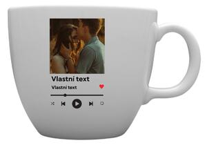 Personalizovaný MEGA XXL keramický hrnek 1000 ml s motivem přehrávače