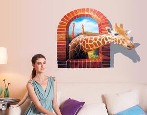 Živá Zeď Samolepka Safari žirafa