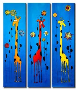 Obraz Žirafy ve slunečnicích