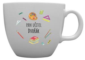 Personalizovaný MEGA XXL keramický hrnek 1 000 ml pro paní učitelku/pana učitele (pomůcky)