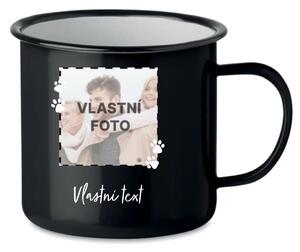 Personalizovaný retro plecháček s fotkou mazlíčka a textem
