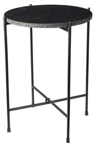 Kulatý konferenční stolek Amancio, Barva:: černá / bílý mramor Mirjan24 5903211187773