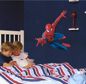 Živá Zeď Samolepka Spiderman na zdi