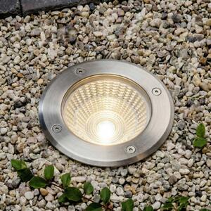 Arcchio LED zapuštěný bodový svítidlo Thentos, Ø 12 cm, 60°, nikl, IP67, Hliník / šedá / zinek, Nerezová ocel