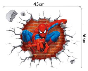 Živá Zeď Samolepka Spiderman ze zdi