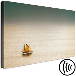Obraz Osamělá plachetnice na prázdném moři (1 díl) - Mořský krajinný motiv