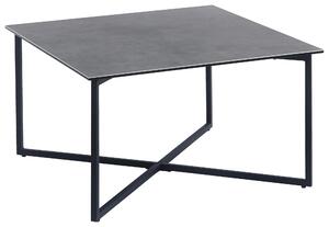 KONFERENČNÍ STOLEK, šedá, černá, kov, sklo, keramika, 75/75/45 cm Hom`in - Konferenční stolky, Online Only