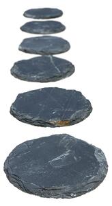 Nášlapný kámen z břidlice, kulatý, tloušťka 2 - 4 cm, BL103
