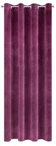 Tmavě fialový závěs na kroužcích RIA 140x250 cm