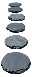 Nášlapný kámen z břidlice, kulatý, tloušťka 2 - 4 cm, BL103
