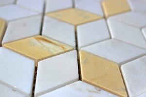 Kamenná mozaika z mramoru, Diamant bílo-žlutý