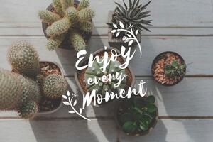 Tapeta s citátem - Enjoy every moment