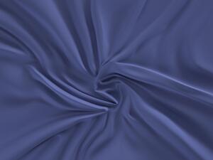 Kvalitex satén prostěradlo Luxury Collection tmavě modré 160x200