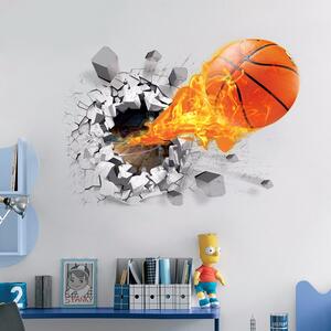 Živá Zeď Samolepka Basketbalový míč