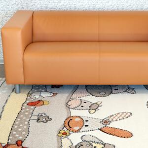J-Line Dětský kusový koberec Jasper Kids 21484 70 béžová BARVA: Béžová, ROZMĚR: 80x150 cm