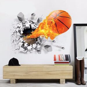 Živá Zeď Samolepka Basketbalový míč