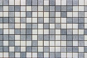 Kamenná mozaika z mramoru, Square white and grey