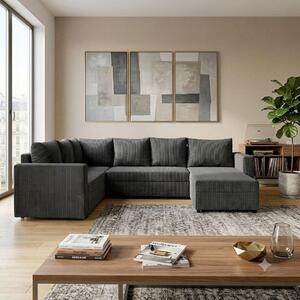 SEDACÍ SOUPRAVA, textil, tmavě šedá P & B - Sedací soupravy, Online Only