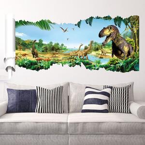 Živá Zeď Samolepka Dinosauři a Tyranosauři